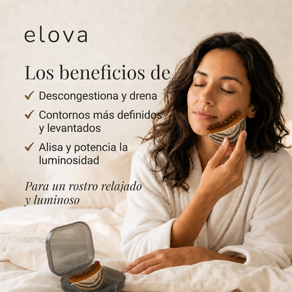 elova | Cepillo de masaje linfático facial
