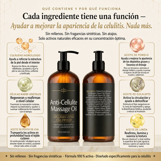 elova | Aceite de masaje anticelulítico